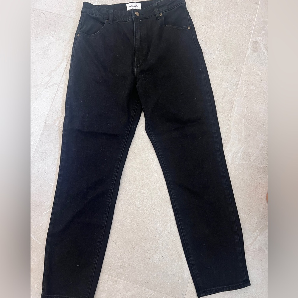 Black Rollas Dusters Jeans size 30 perfect condition
